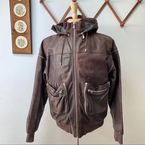 Dolce & Gabbana Leather Bomber Jacket